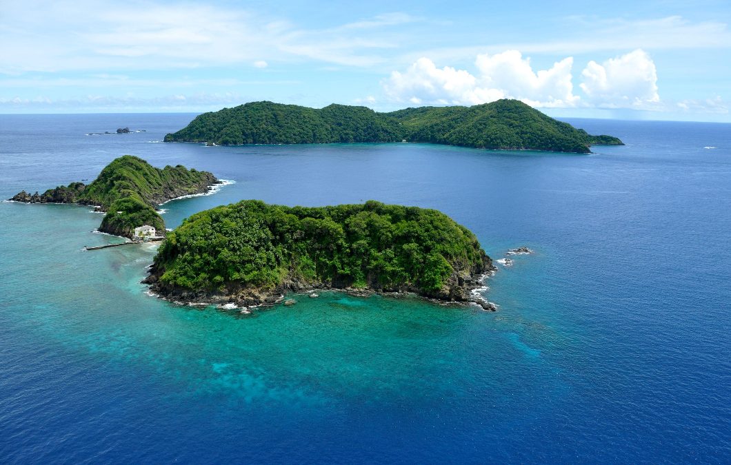 aerial view of Little Tobago
